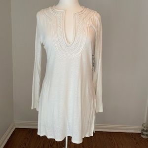 Long Sleeved White Dress Size Small